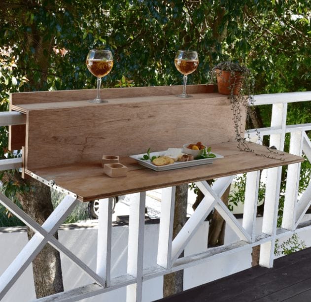 SpaceSave Balcony Desk 04