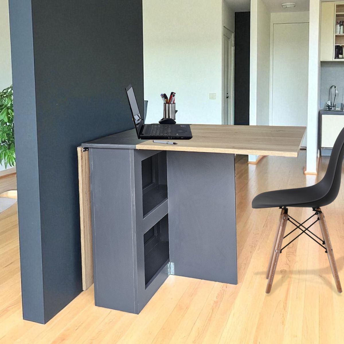Folding 4-in-1 Console Table Desk