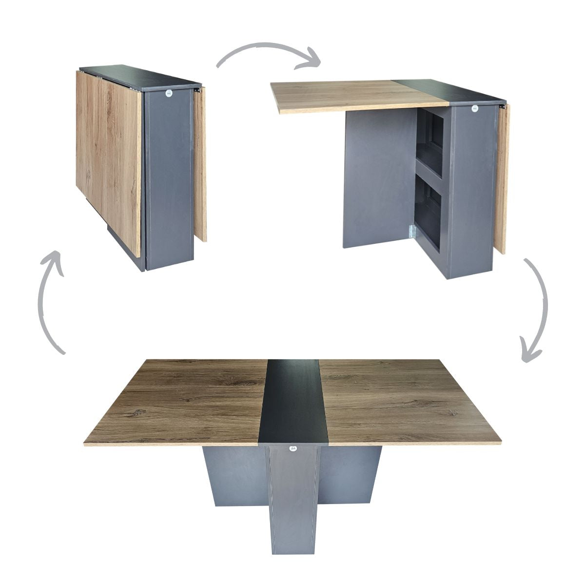 Folding 4-in-1 Console Table Desk