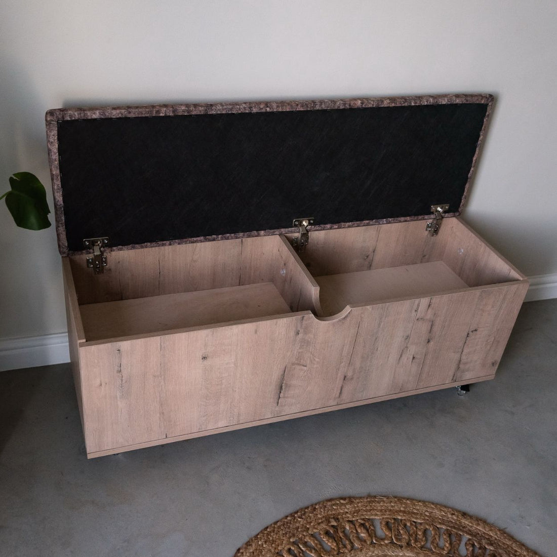Sit N Stow Mobile Padded Dual Access Storage Bench