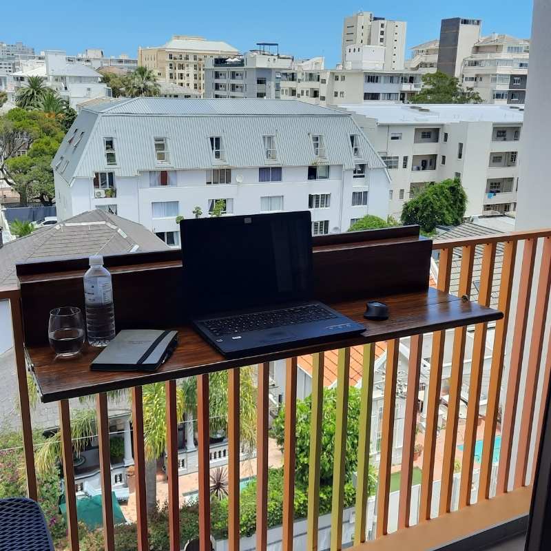 Balcony Table Foldable Pine 120cm