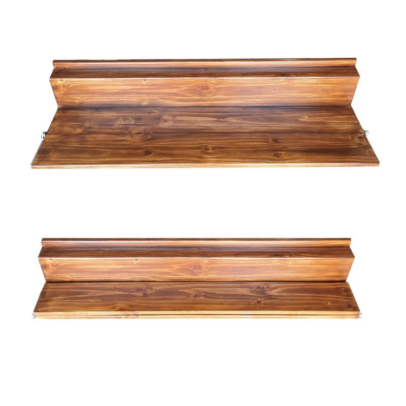 SpaceSave Hanging Balcony Table Foldable - Pine