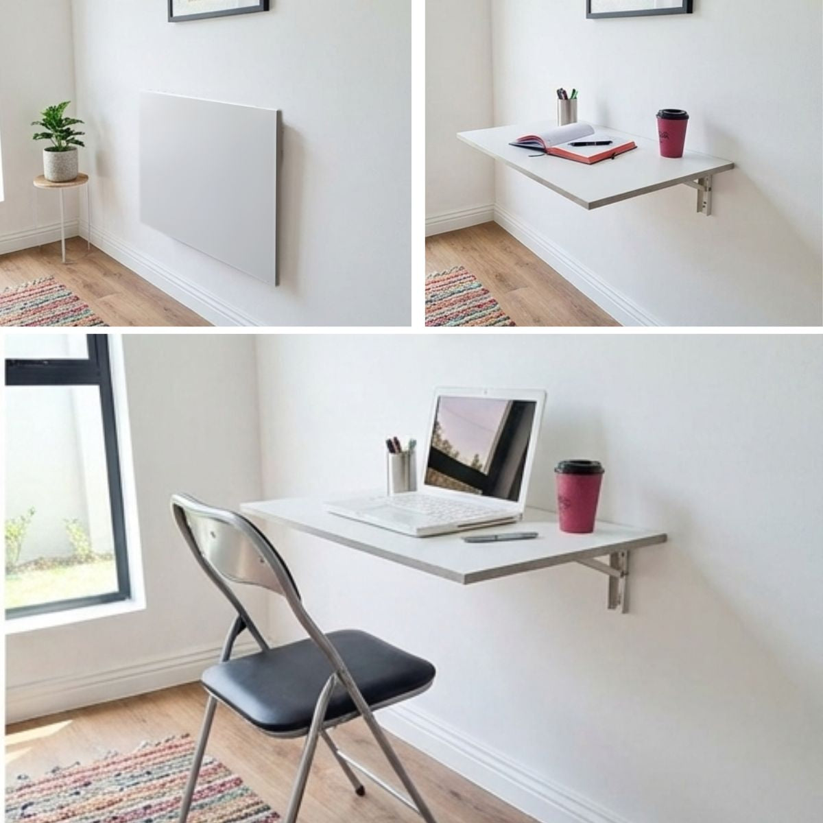 EEZY Fold Down Wall Mounted Desk Table