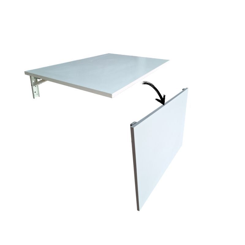 Eezy Fold Down Wall Mounted Desk Table 80x50cm - White