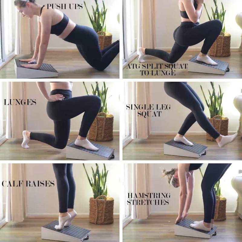 SpaceSave Ergo Adjustable Footrest & Exercise Slant Board