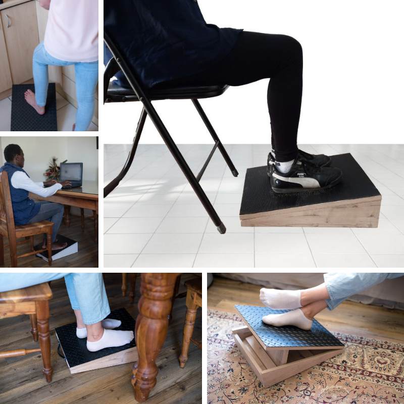 SpaceSave Ergo Adjustable Footrest & Exercise Slant Board