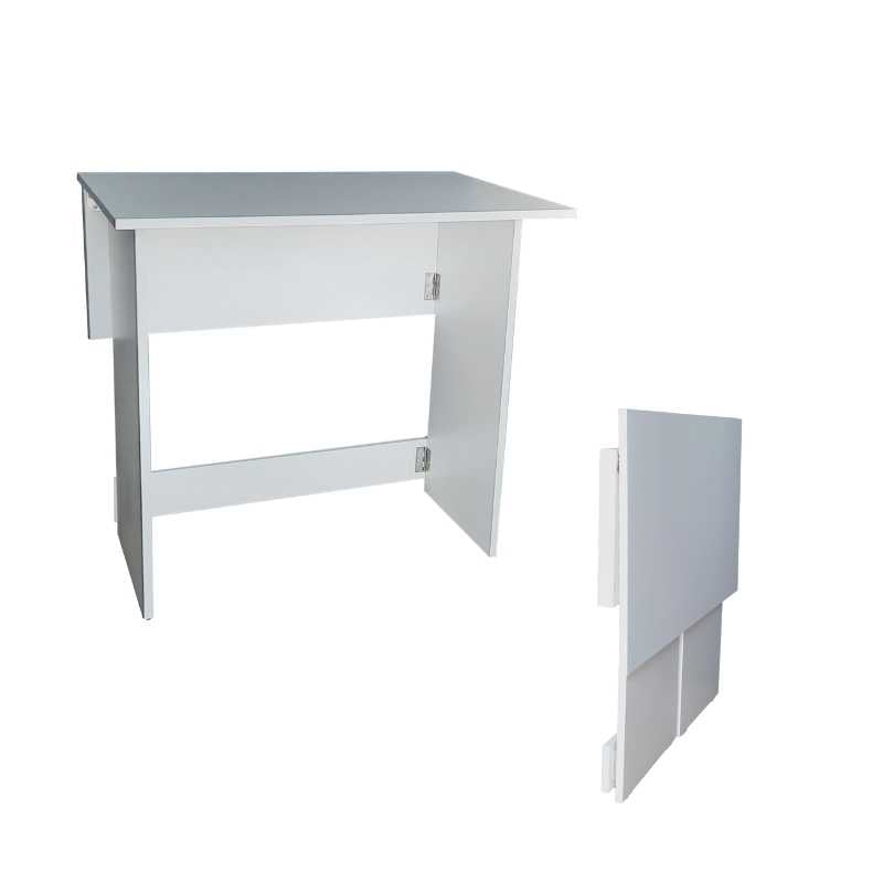 SpaceSave Flip n Flat Folding Desk 80x50cm- White