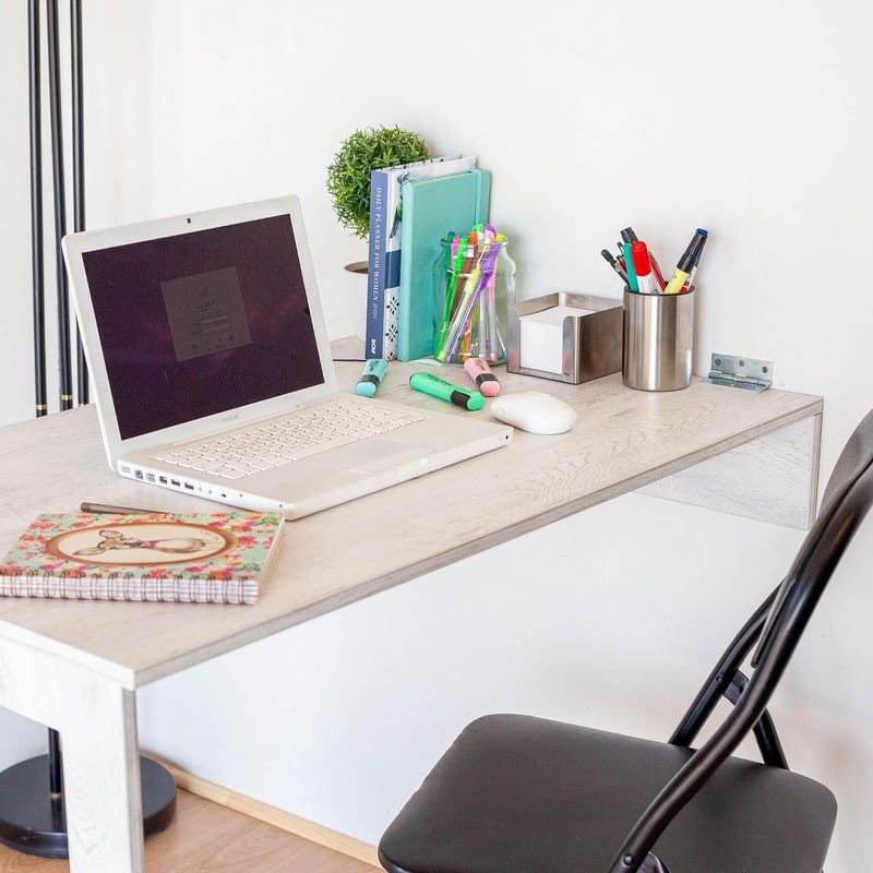 Fold Up Wall Mounted Desk Combo 100x60cm
