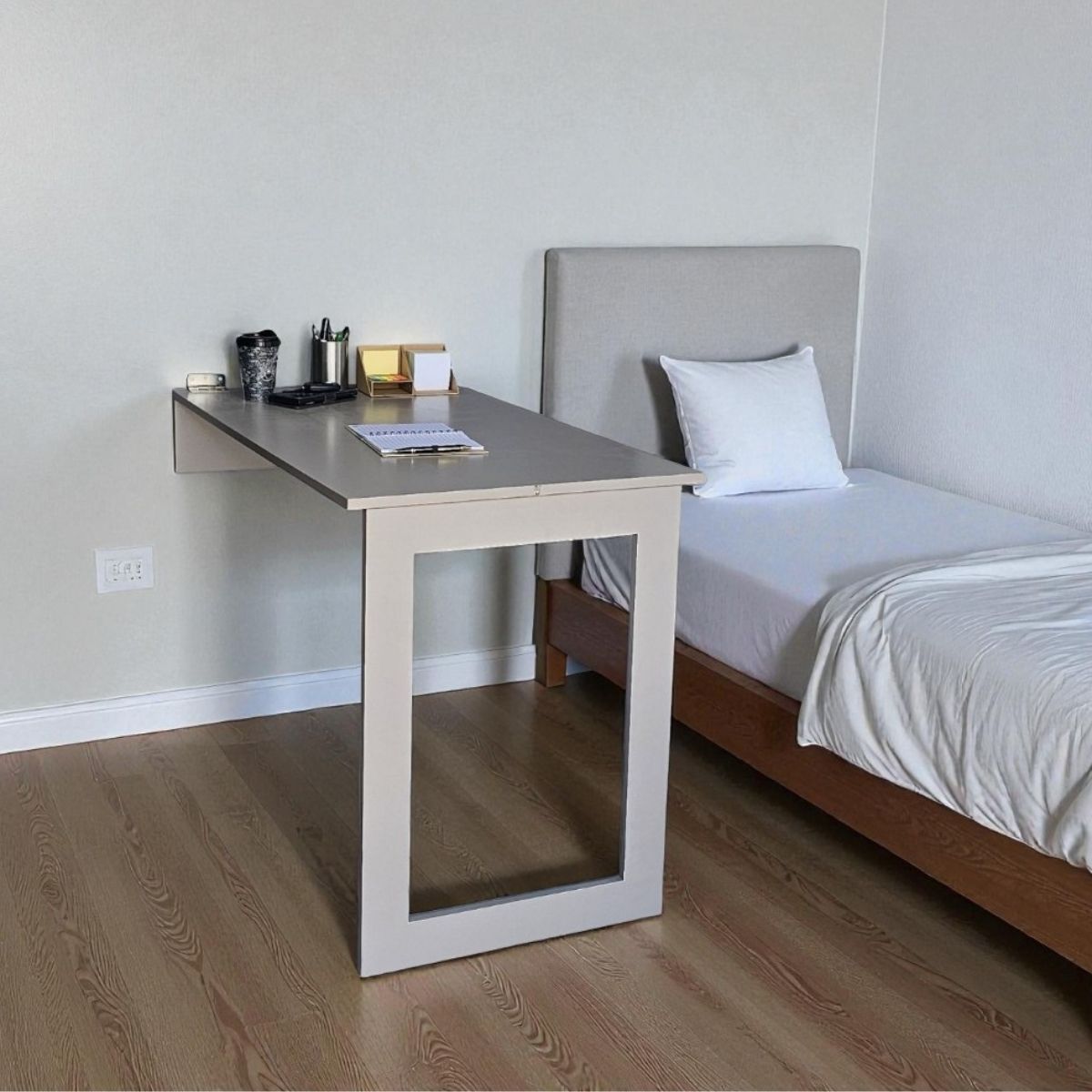 Fold Up Wall Mounted Desk & Blackboard 100x60cm