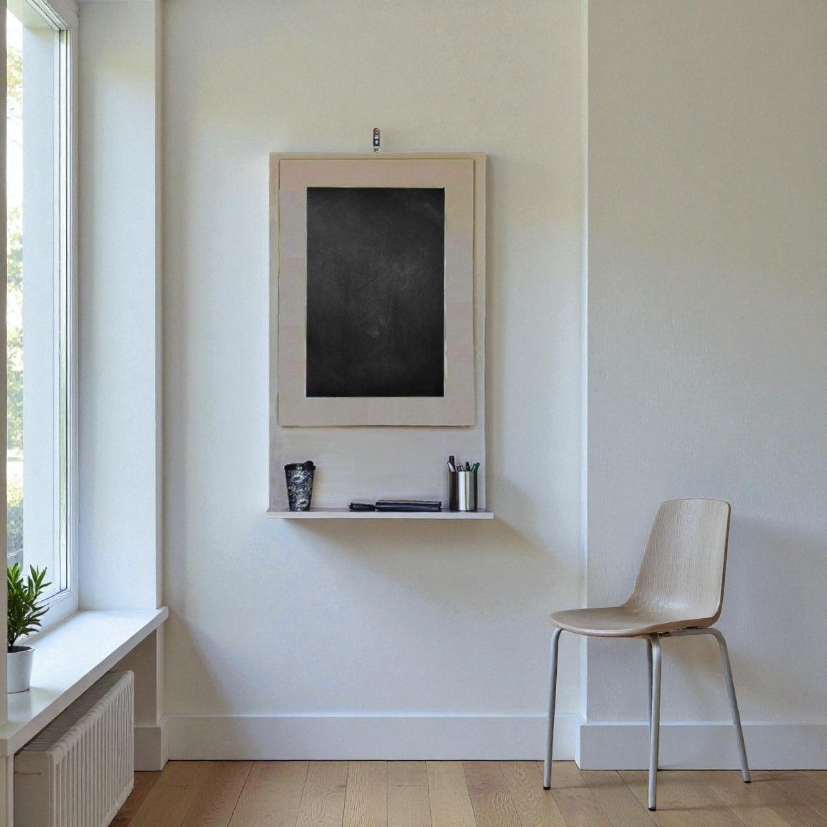 Fold Up Wall Mounted Desk & Blackboard 100x60cm