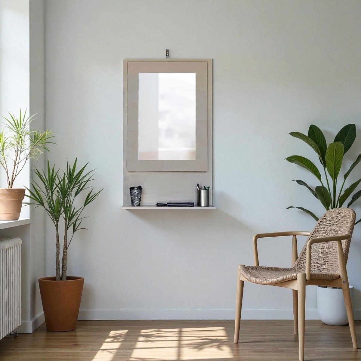 Fold Up Wall Mounted Desk Combo 100x60cm