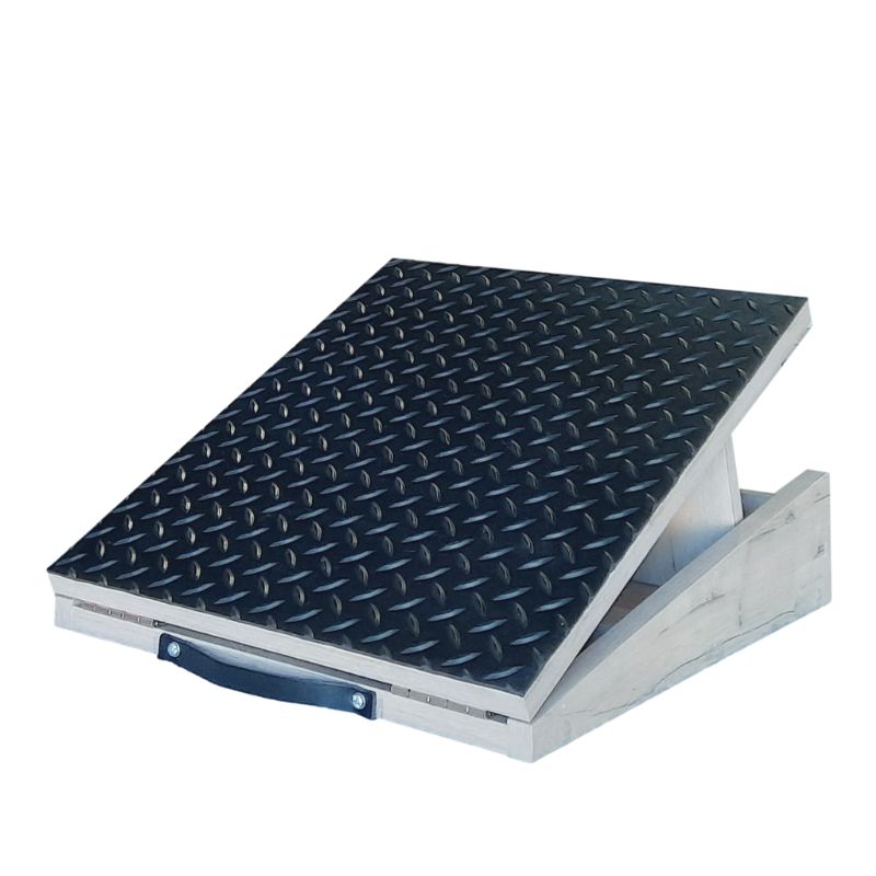SpaceSave Ergo Adjustable Footrest & Exercise Slant Board in White