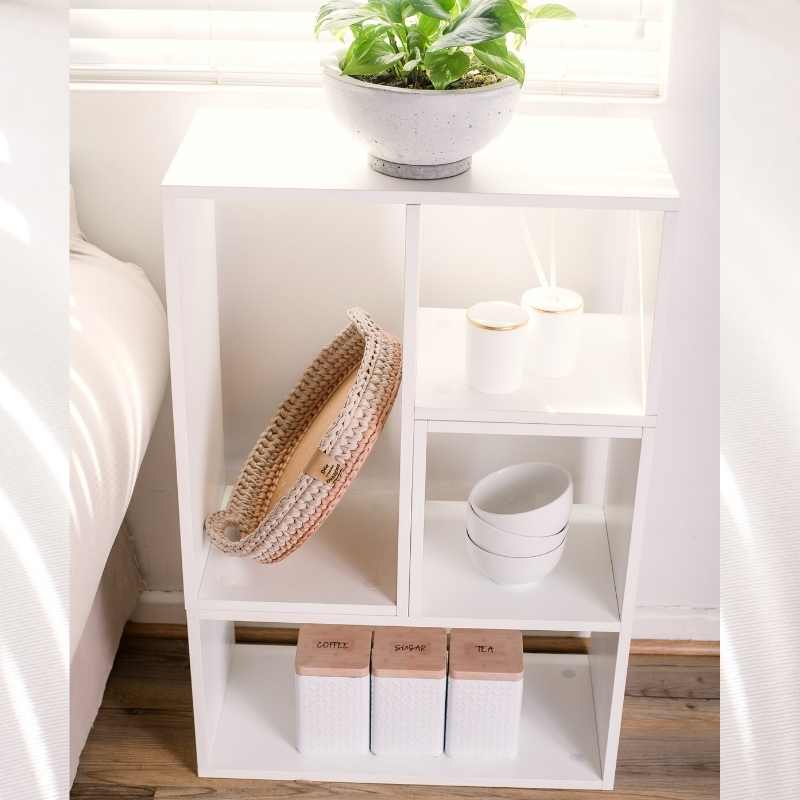 SpaceSave Infinitude Modular TV Stand - White