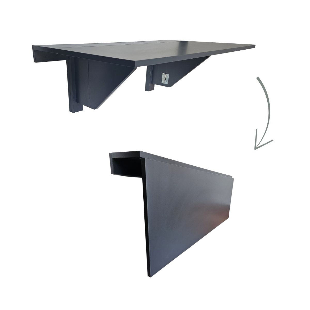 Smartfold Wall-Mounted Drop Leaf Table 100x53cm