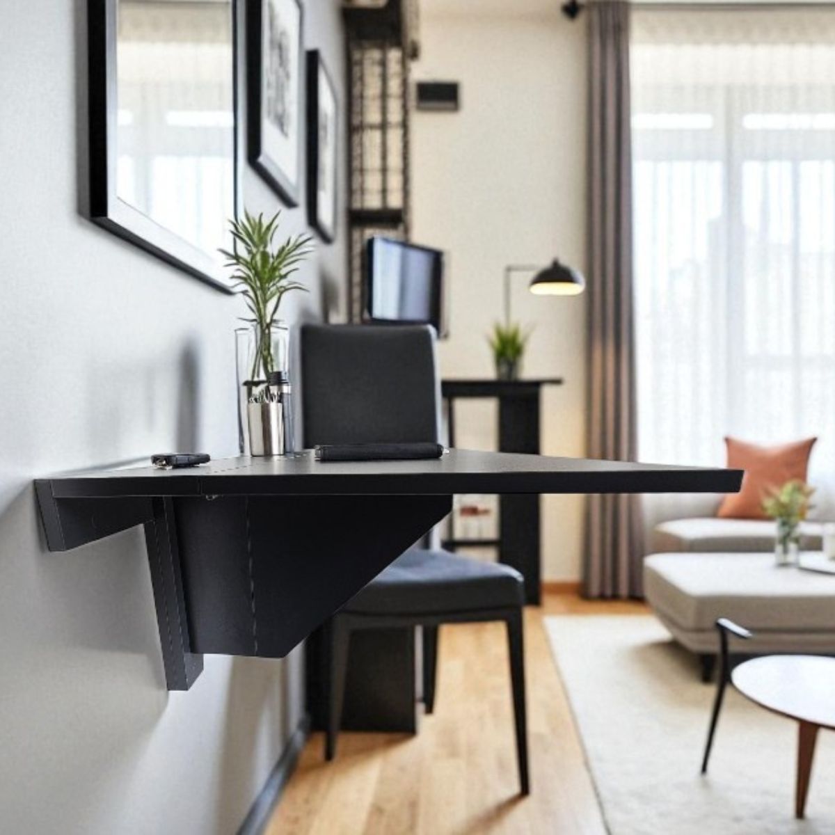 Smartfold Wall-Mounted Drop Leaf Table 100x53cm