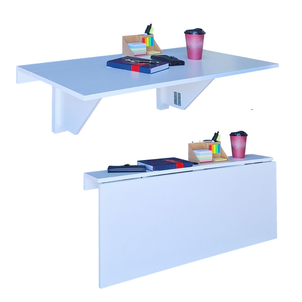 Smartfold Wall-Mounted Drop Leaf Console Table