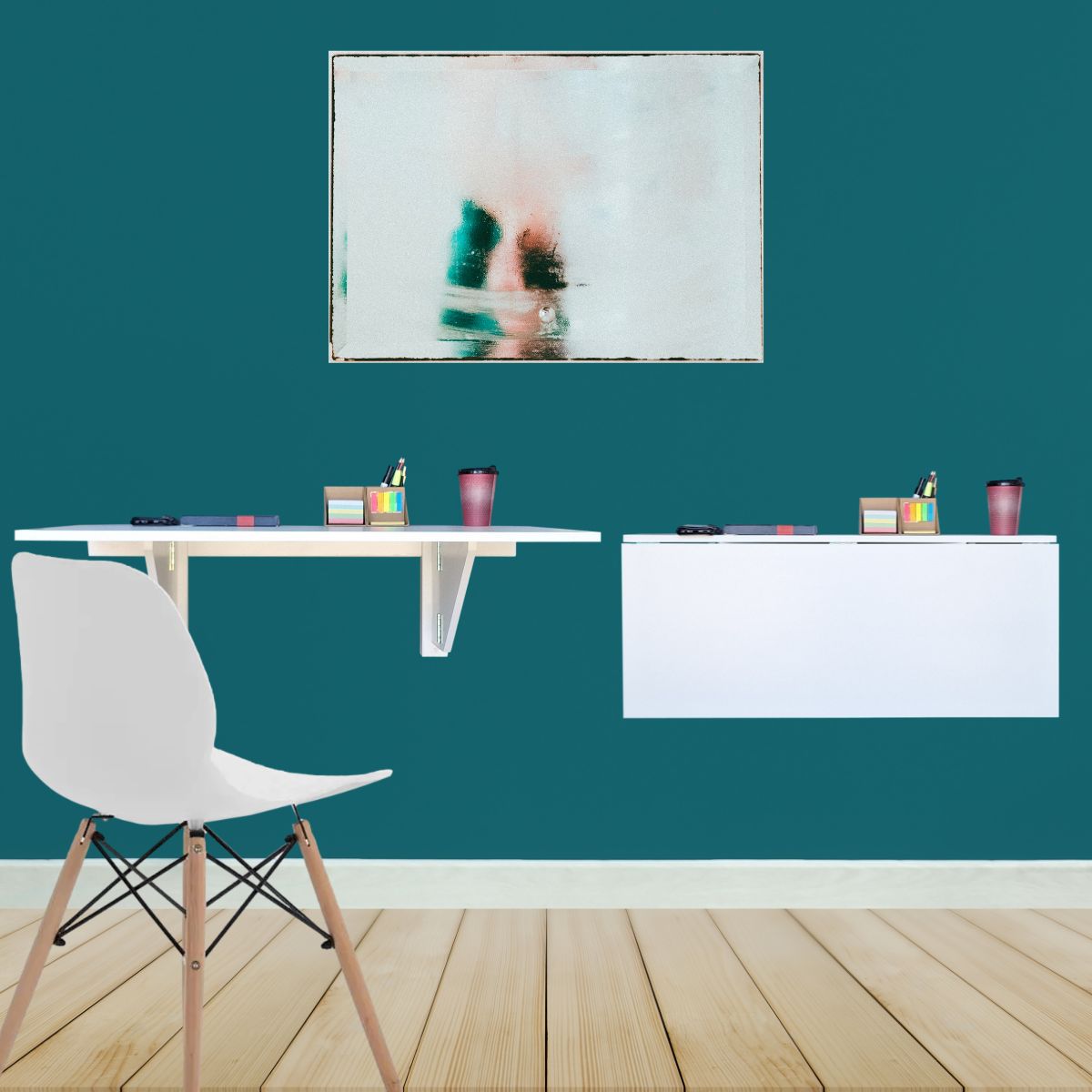 SapceSaveSmartfold Wall-Mounted Drop Leaf Console Table