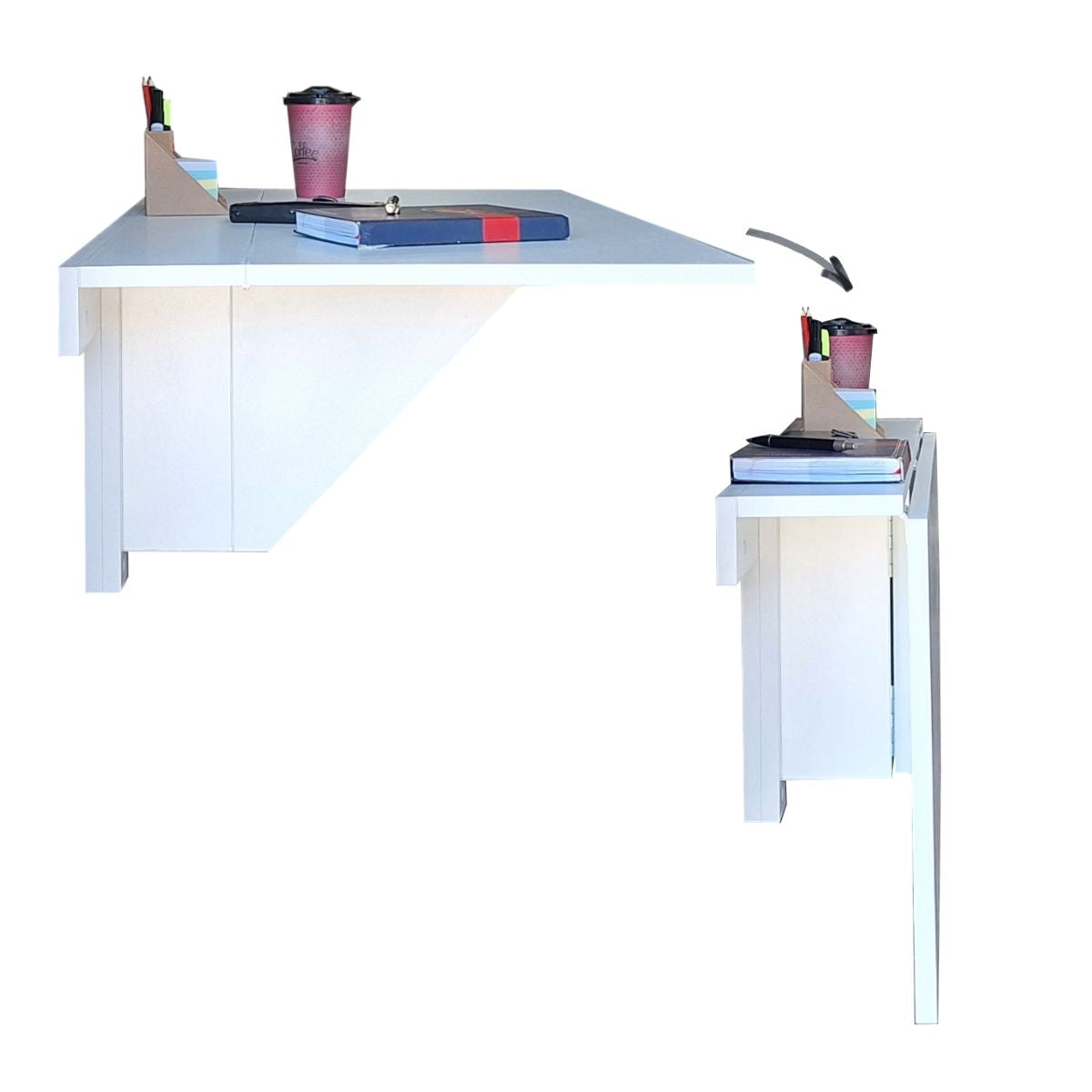 SapceSaveSmartfold Wall-Mounted Drop Leaf Console Table