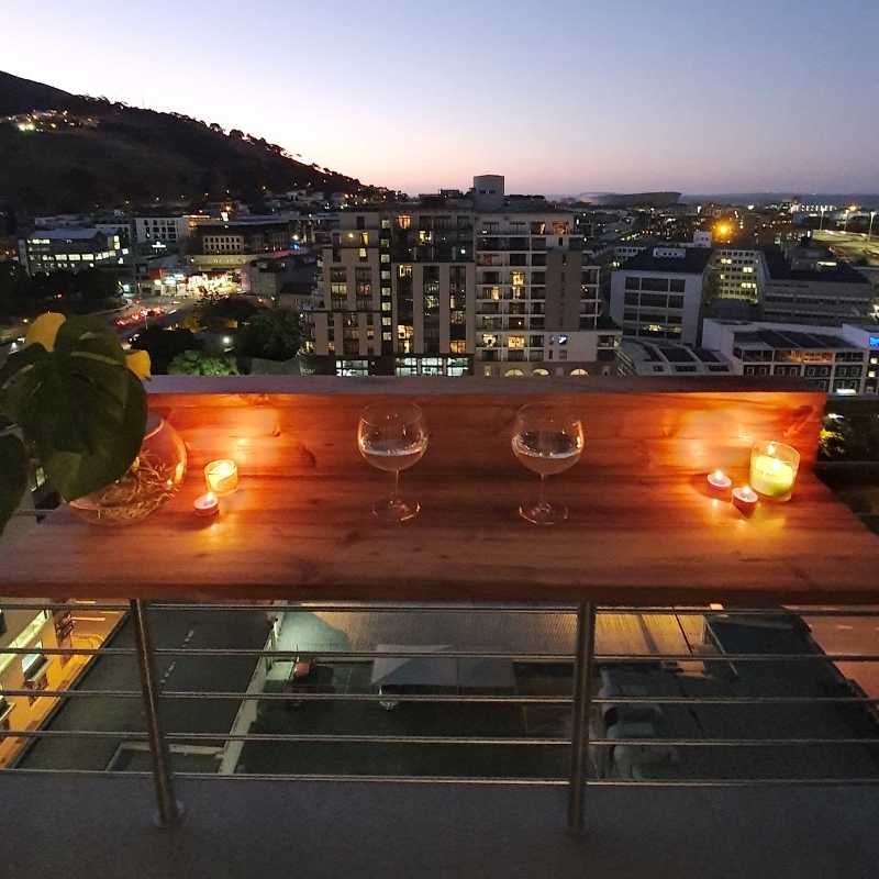 SpaceSave Hanging Balcony Table Non Folding