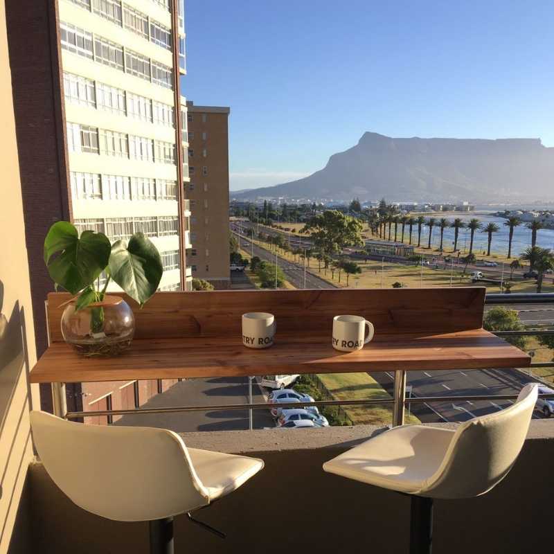 SpaceSave Hanging Balcony Table Non Folding