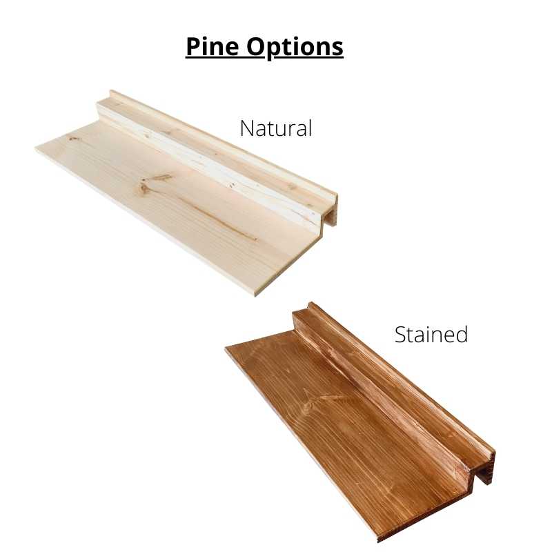 SpaceSave Hanging Balcony Table in Pine