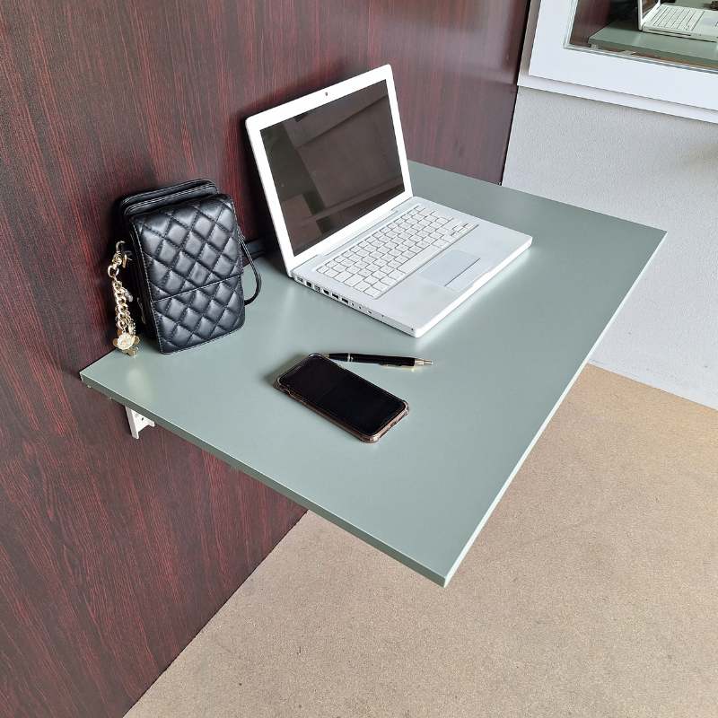 SpaceSave Eezy Fold Down Desk 80x50 Karro Sage