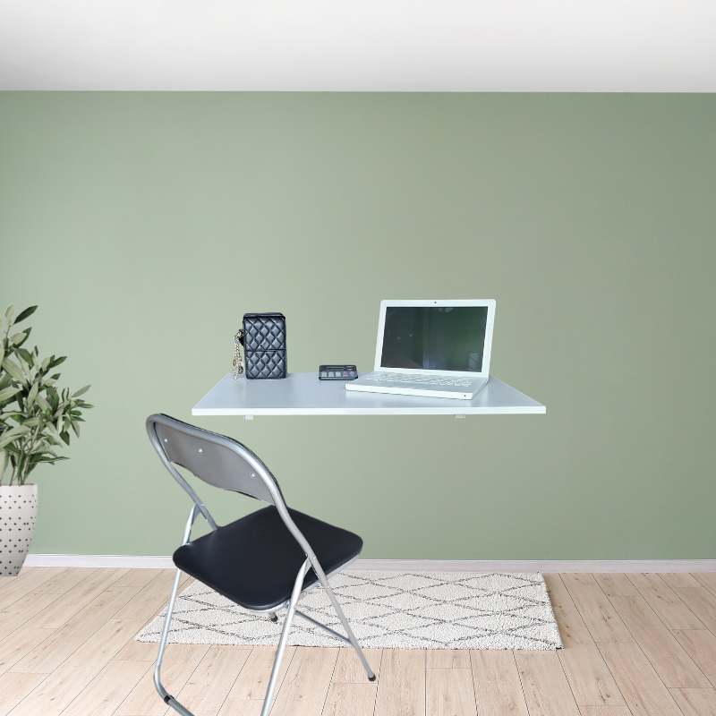 SpaceSave Eezy Fold Down Desk 80x50 Karro Sage