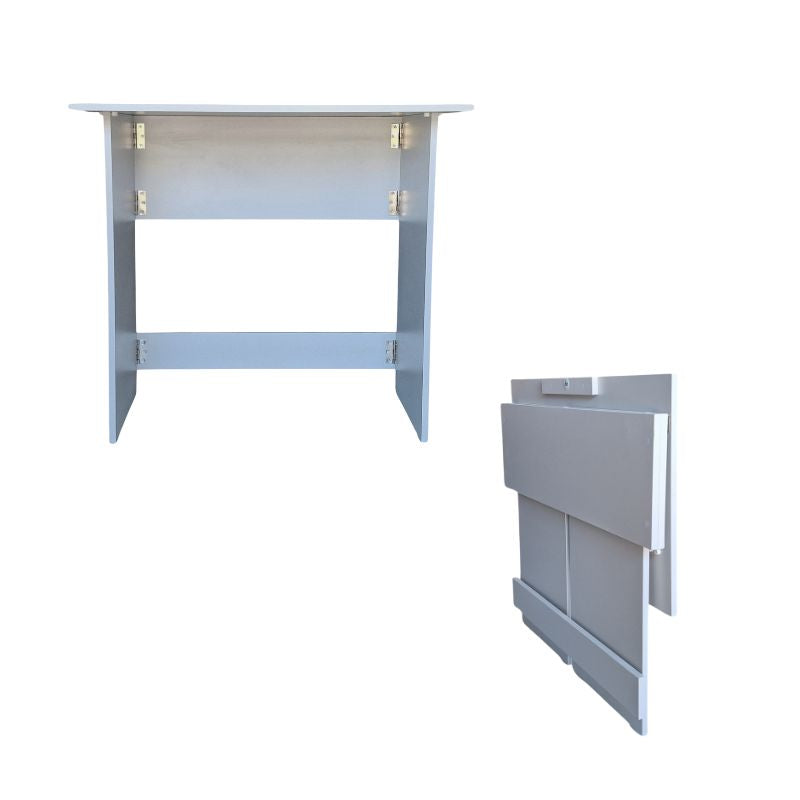 SpaceSave Flip n Flat Folding Desk 80x50cm - Grey Whisper