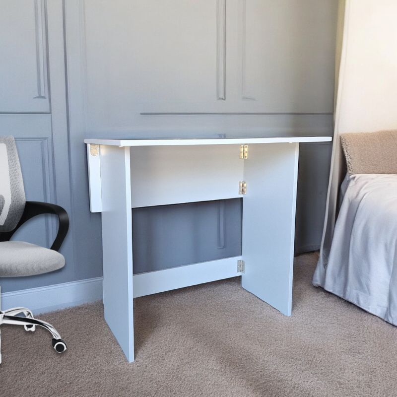 SpaceSave Flip n Flat Folding Desk 80x50cm - Grey Whisper