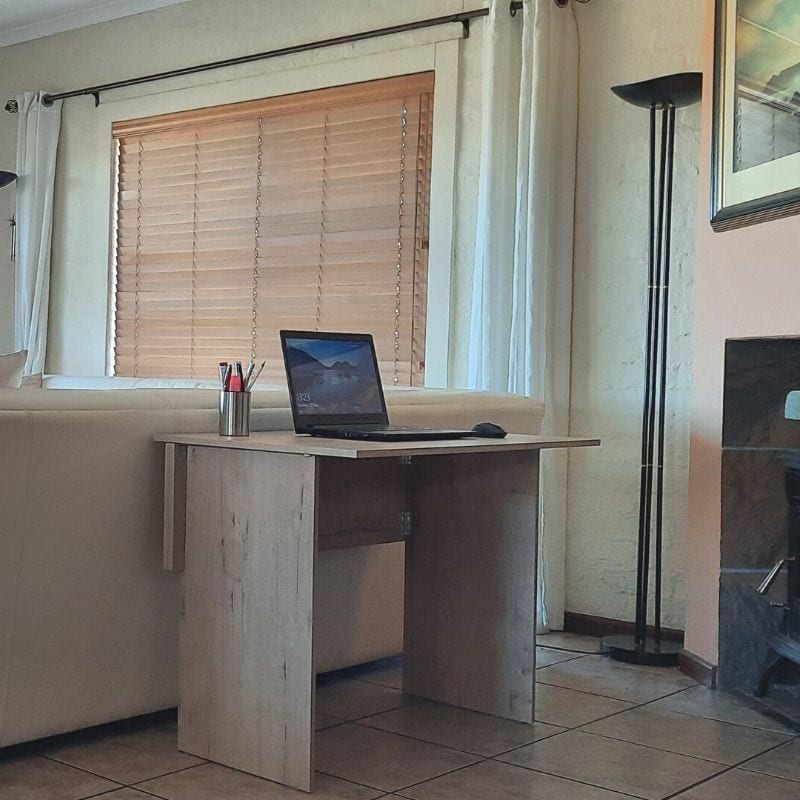 SpaceSave Flip n Flat Folding Desk 100x60cm - Rustic Wood