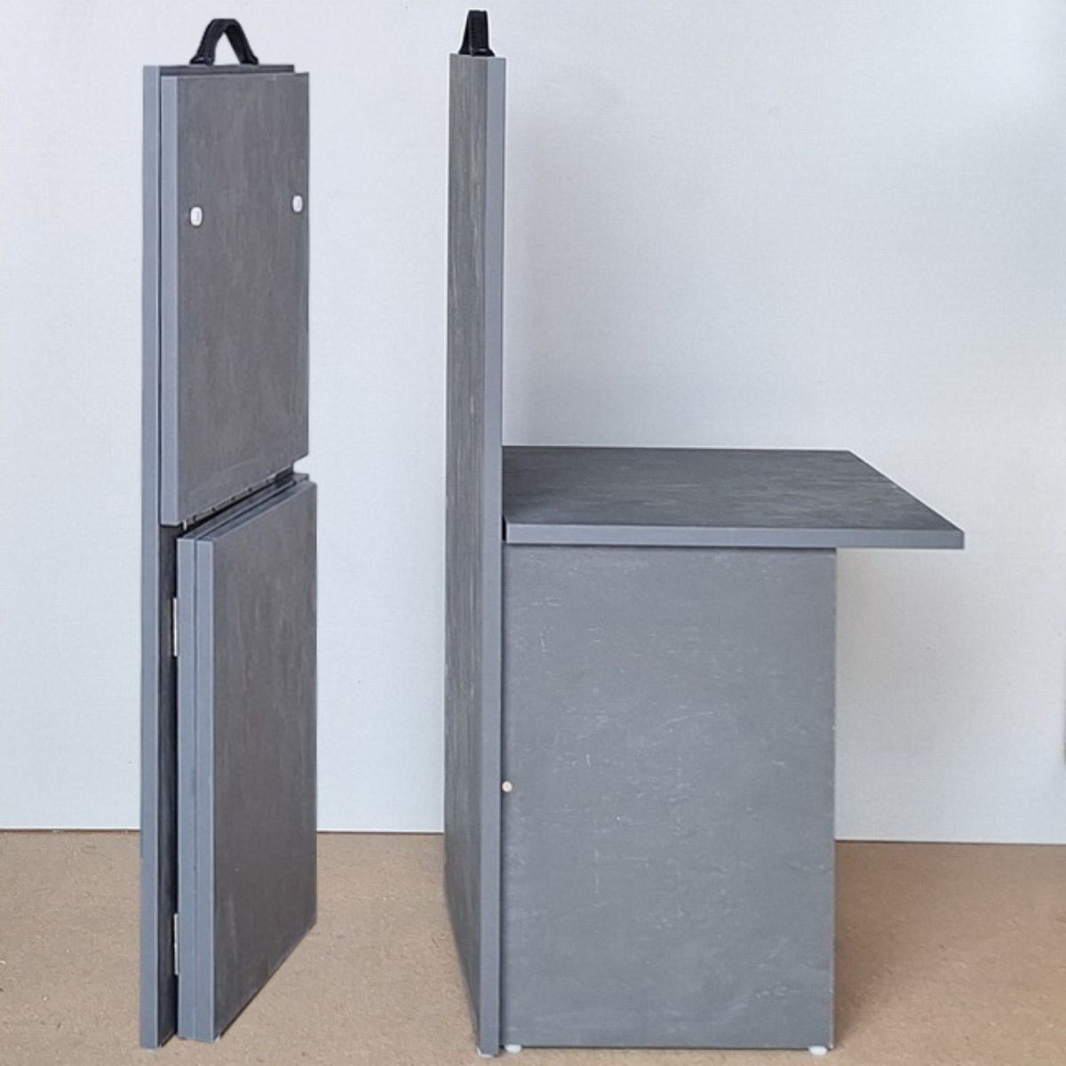 SpaceSave Flip n Flip Chair - Graphite