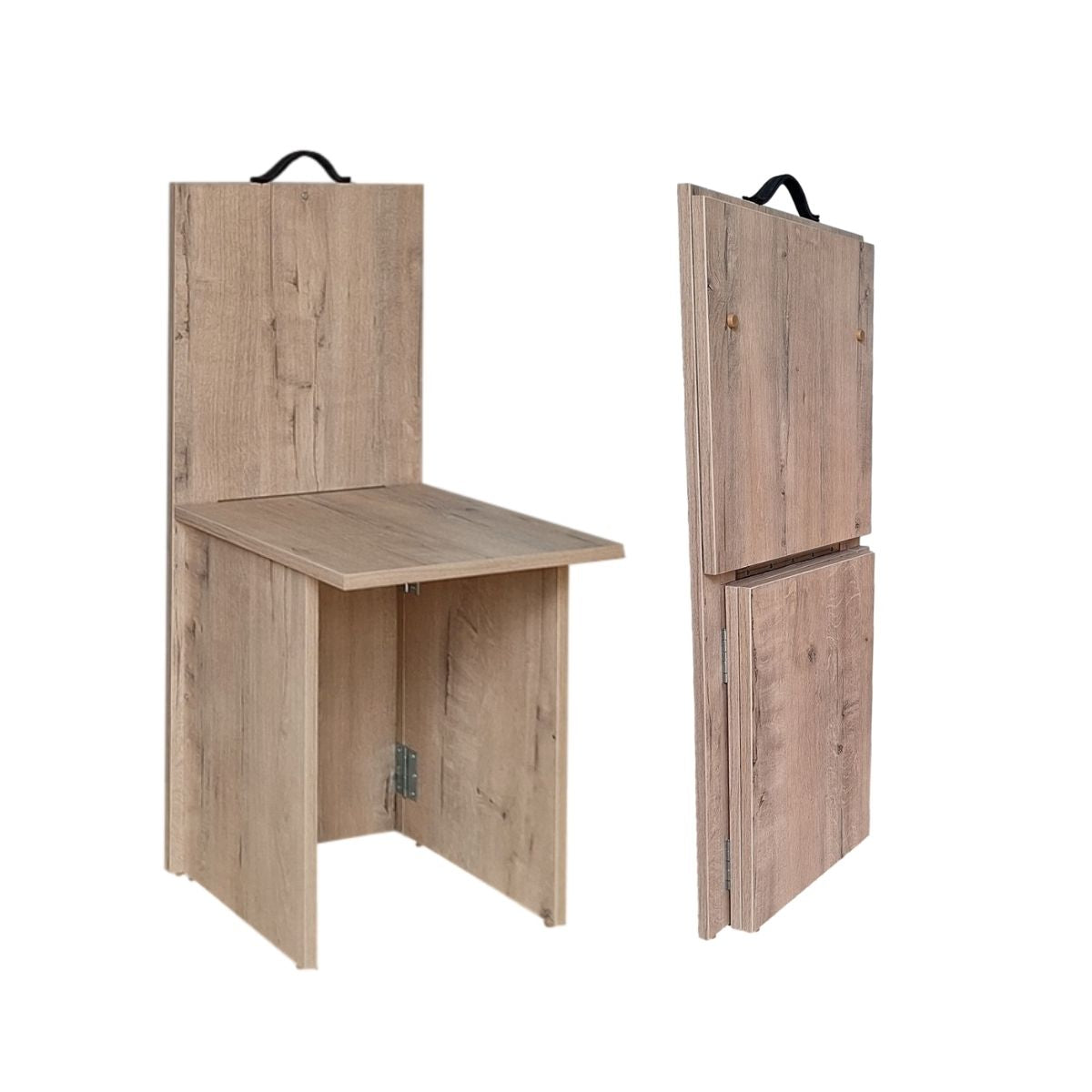 SpaceSave Flip n Flip Chair - Rustic Wood