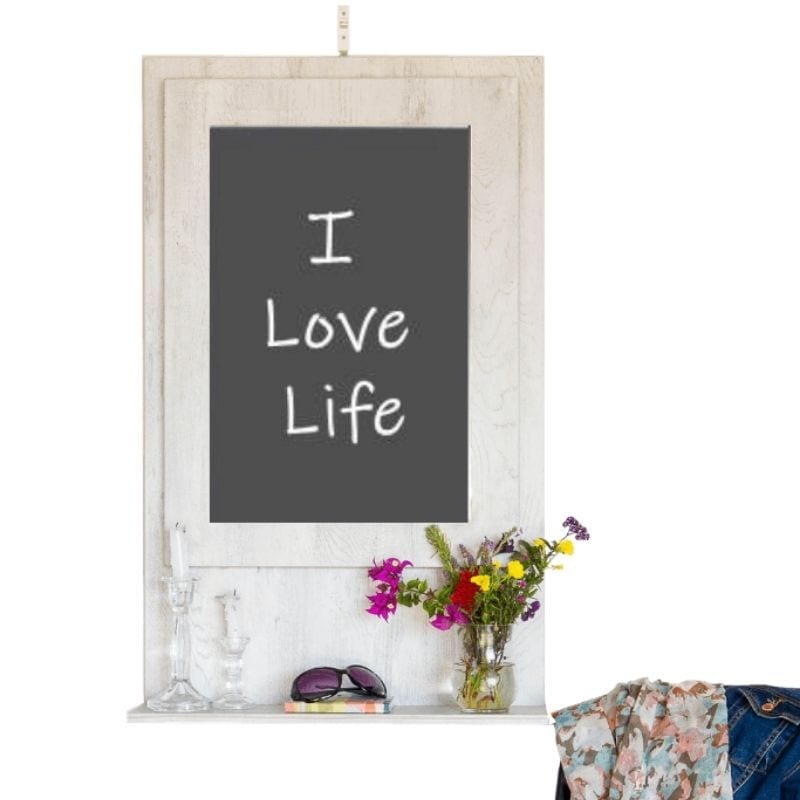 Fold Up Wall Mounted Desk & Blackboard 100x60cm