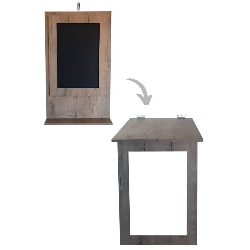Fold Up Wall Mounted Desk & Blackboard 100x60cm