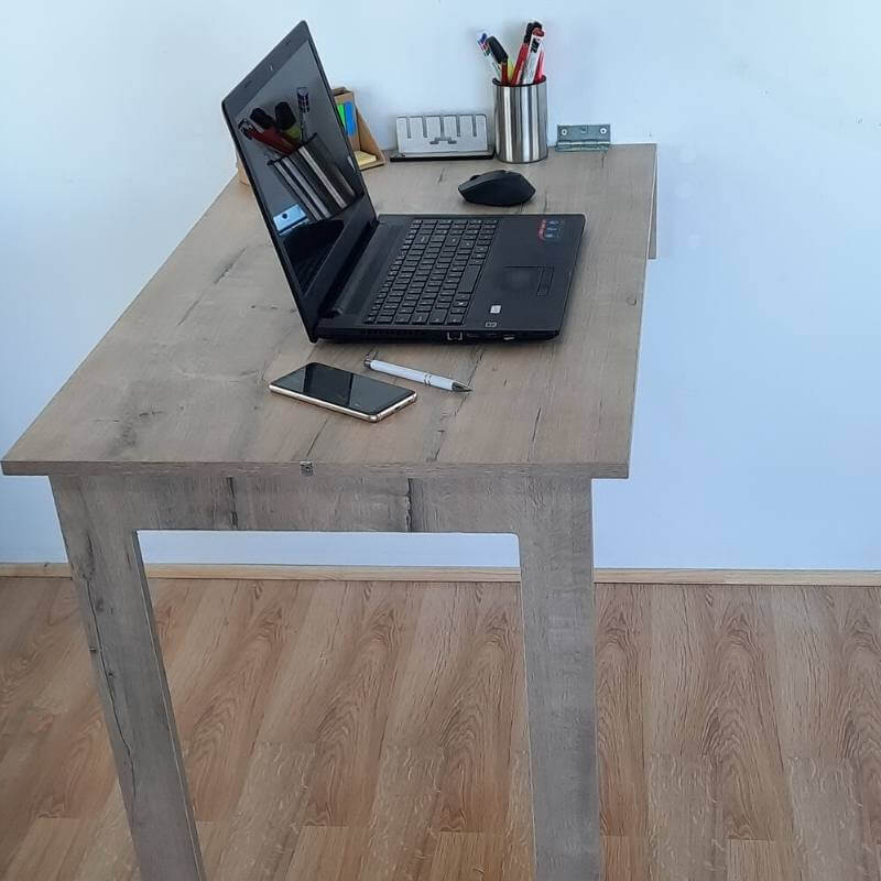 Fold Up Wall Mounted Desk & Mirror 100x60cm