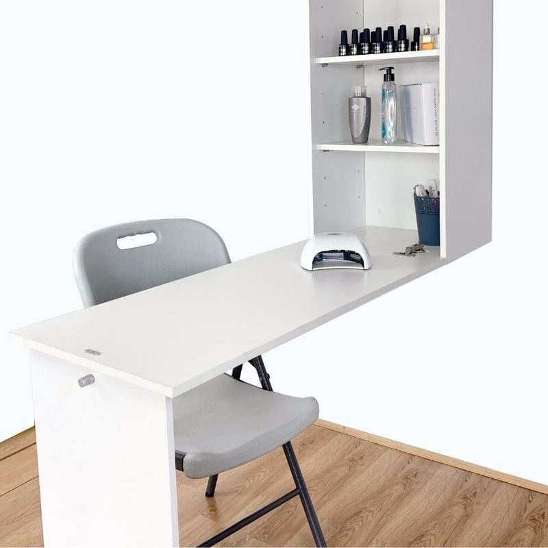 Fold-Up Wall Mounted Workstation