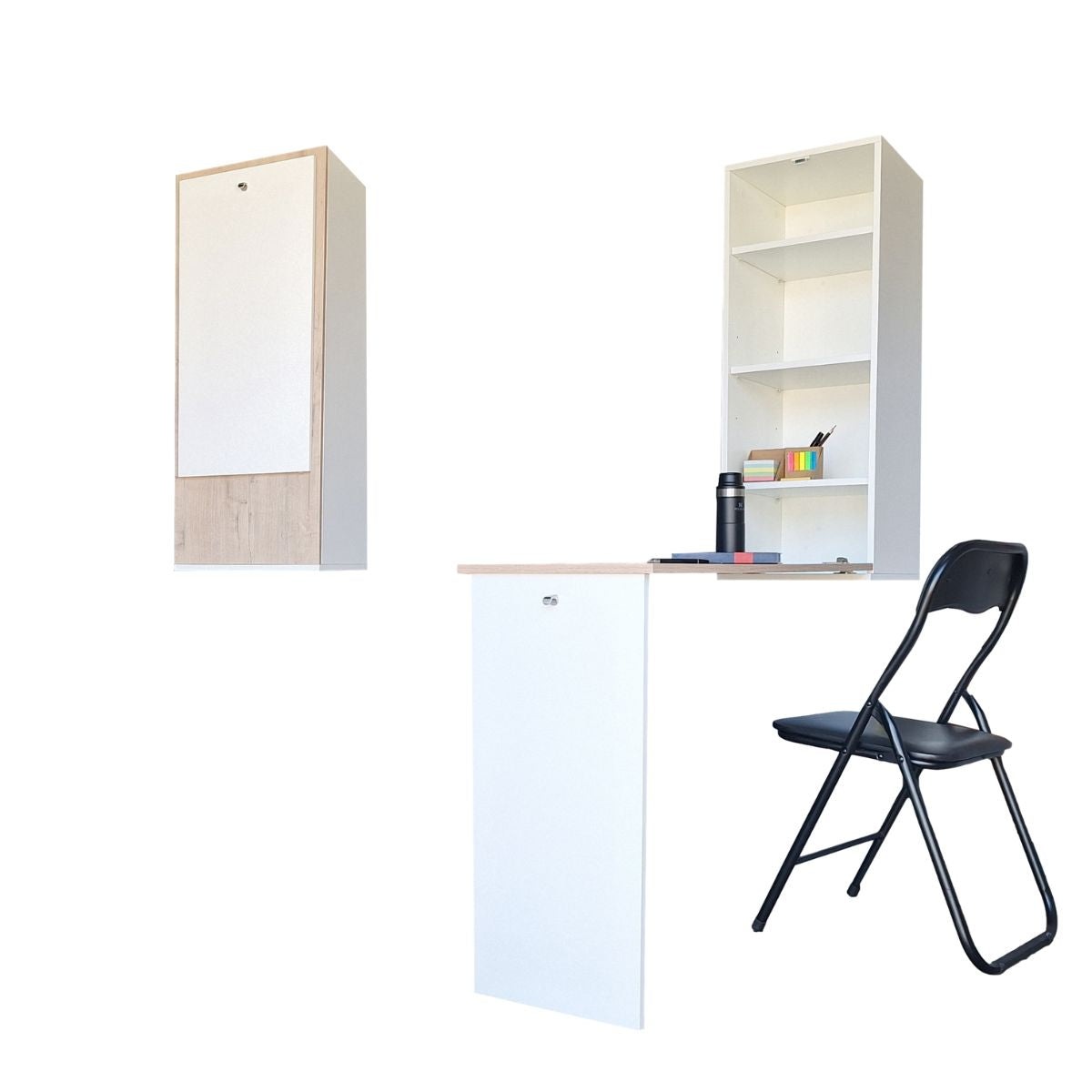 SpaceSave Fold Up Wall Mounted Workstation