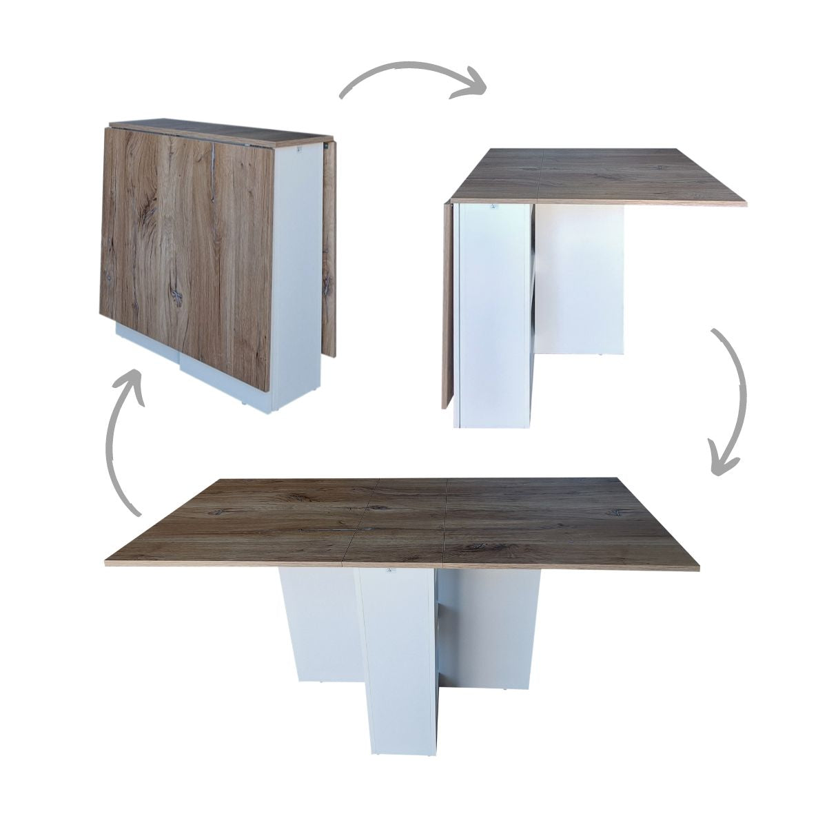 SpaceSave Folding 4-in-1 Console Table - Mystic River
