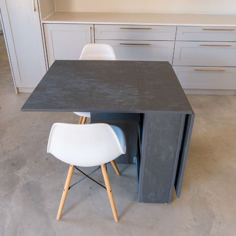 SpaceSave Folding 4 in 1 Console Table Desk - Limited Edition Graphite