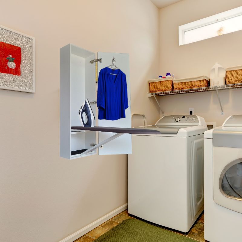 SpaceSave Wall Mounted Ironing Board Cupboard