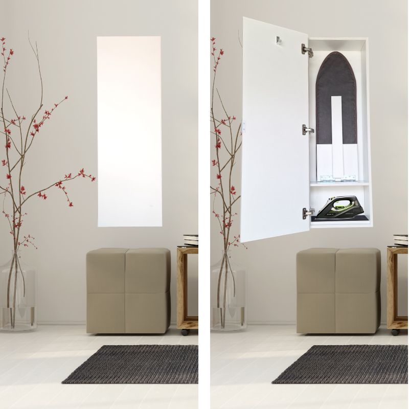SpaceSave Wall Mounted Ironing Board Cupboard