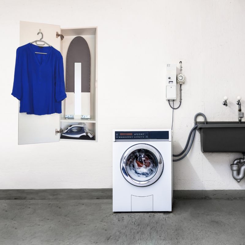 SpaceSave Wall Mounted Ironing Board Cupboard