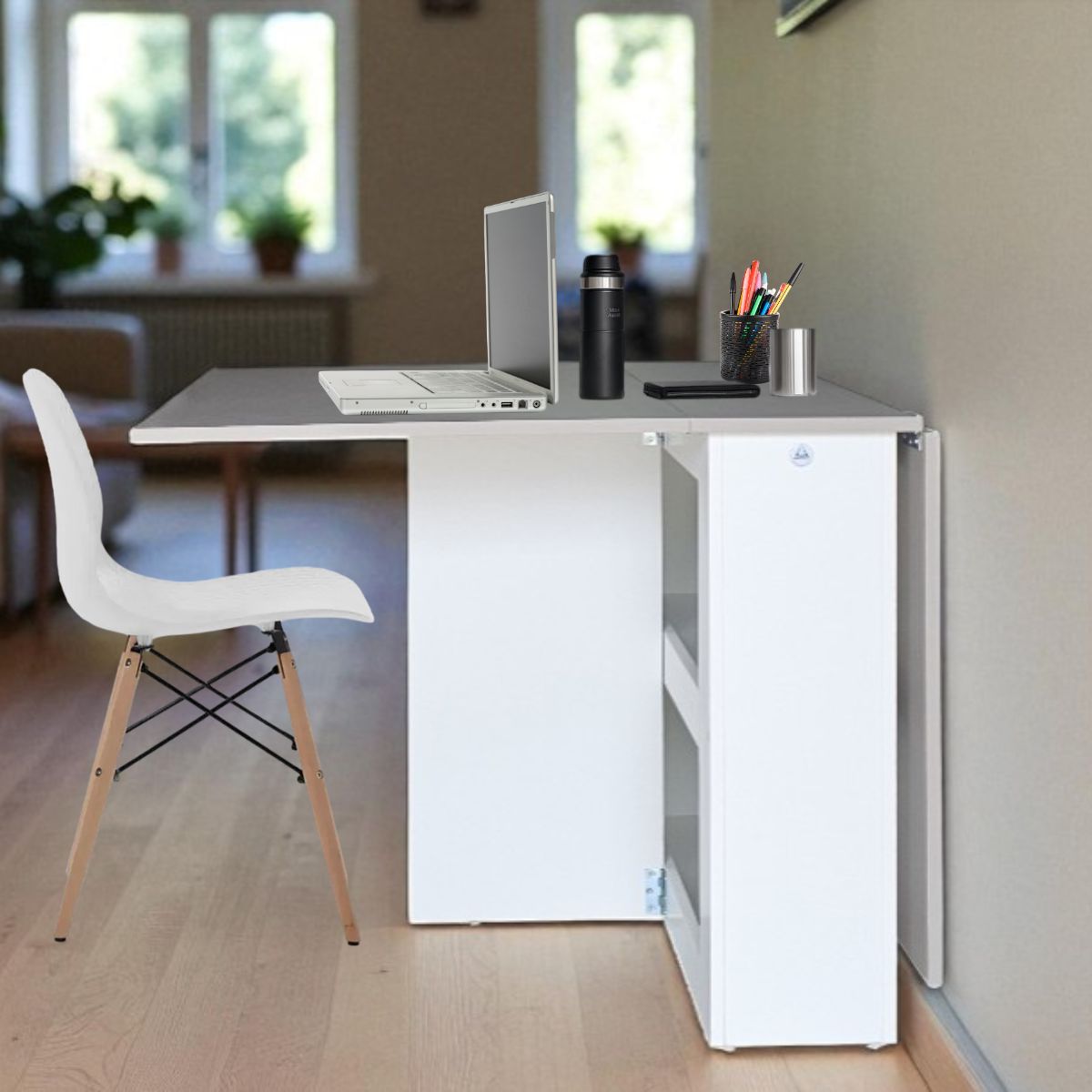 Folding 4-in-1 Console Table Desk