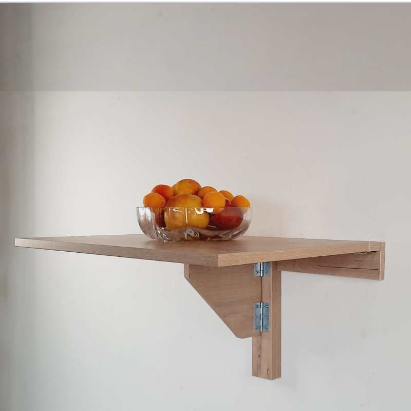SpaceSave Folding Wall Mounted Drop Leaf Table 57x37cm