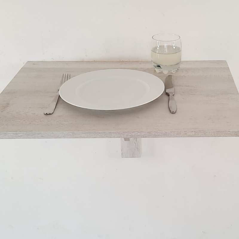 SpaceSave Folding Wall Mounted Drop Leaf Table 57x37cm